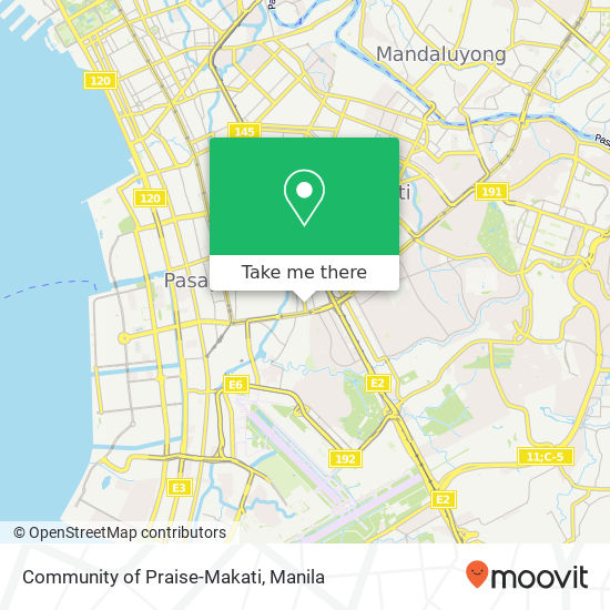 Community of Praise-Makati map