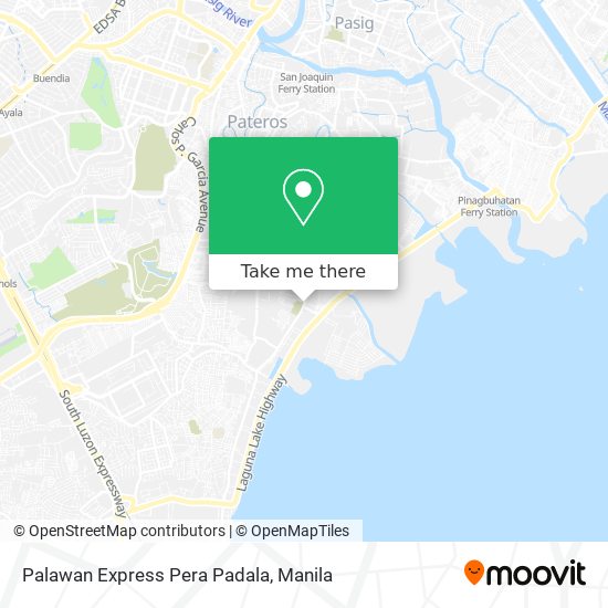 Palawan Express Pera Padala map