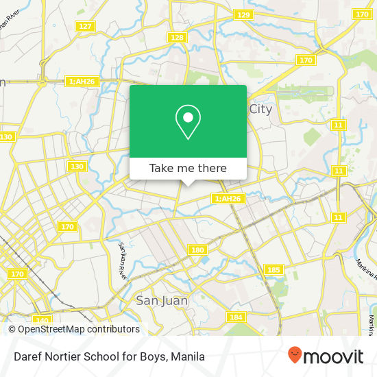 Daref Nortier School for Boys map