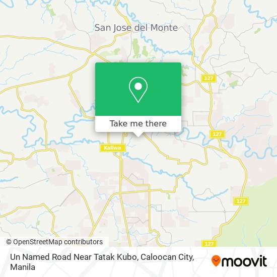 Un Named Road Near Tatak Kubo, Caloocan City map