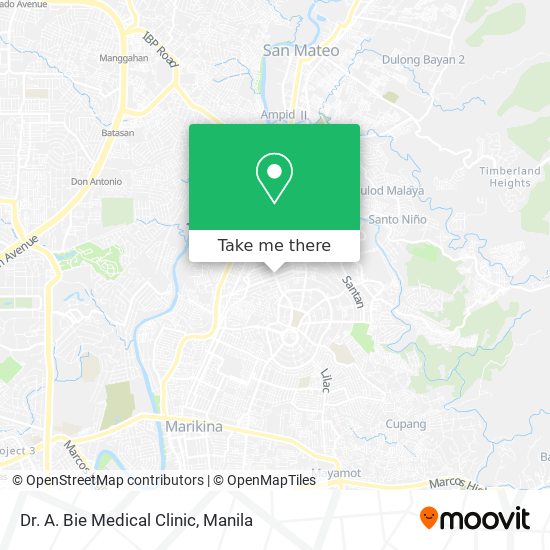 Dr. A. Bie Medical Clinic map