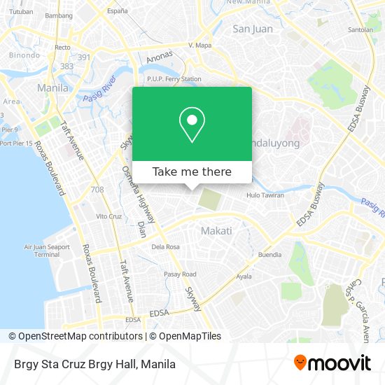 How to get to Brgy Sta Cruz Brgy Hall in Makati City by Bus or Train