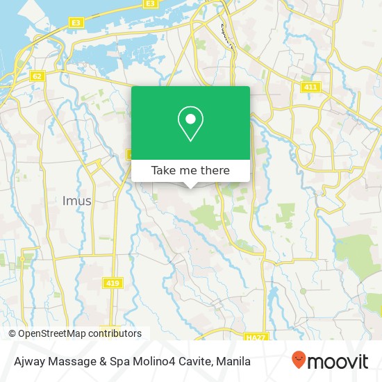 Ajway Massage & Spa Molino4 Cavite map