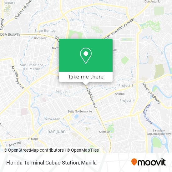 Florida Terminal Cubao Station map