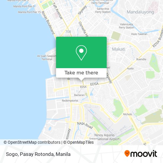 Sogo, Pasay Rotonda map