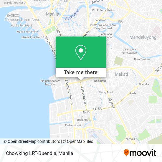 Chowking LRT-Buendia map