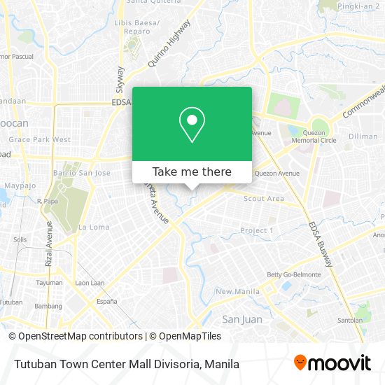 Tutuban Town Center Mall Divisoria map