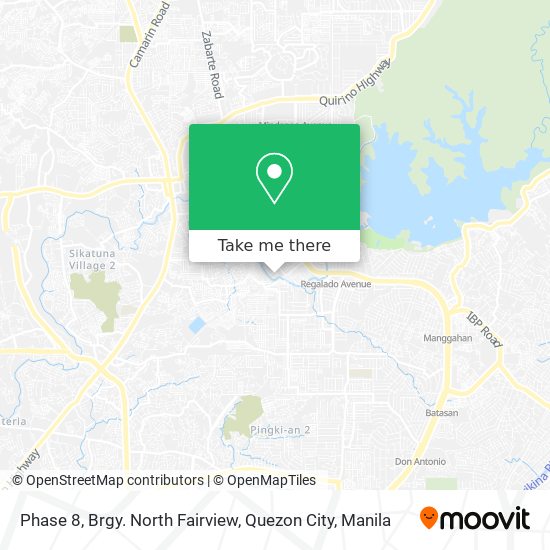 Phase 8, Brgy. North Fairview, Quezon City map