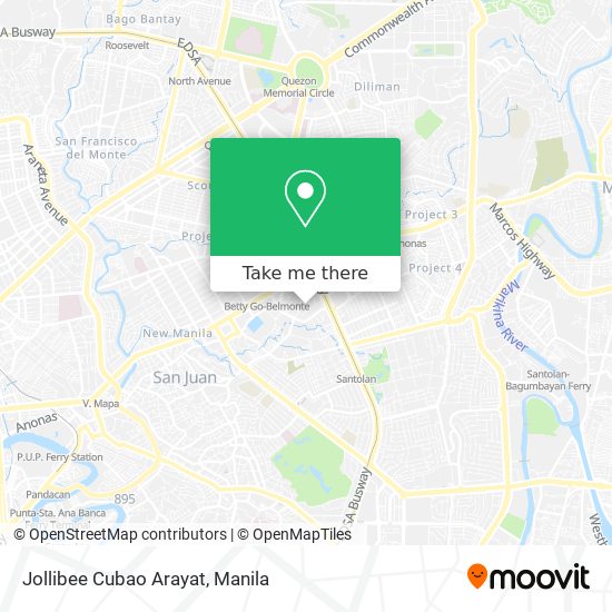 Jollibee Cubao Arayat map