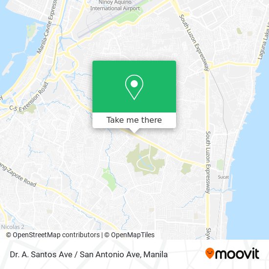 Dr. A. Santos Ave / San Antonio Ave map