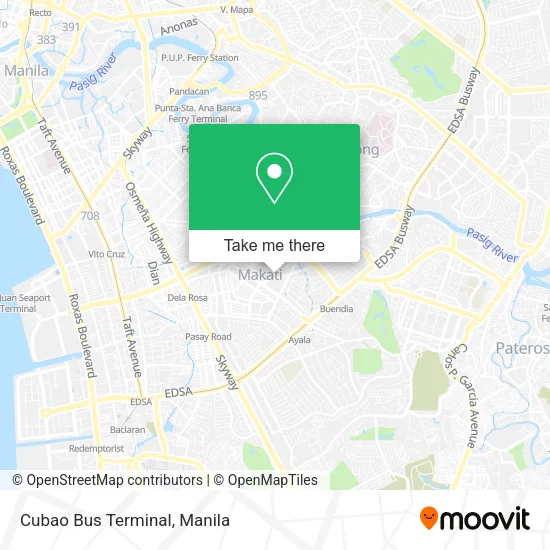 Cubao Bus Terminal map