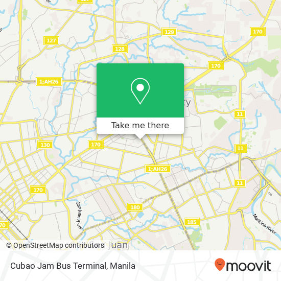 Cubao Jam Bus Terminal map