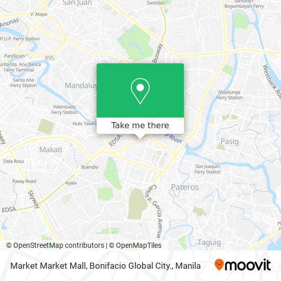 Market Market Mall, Bonifacio Global City. map