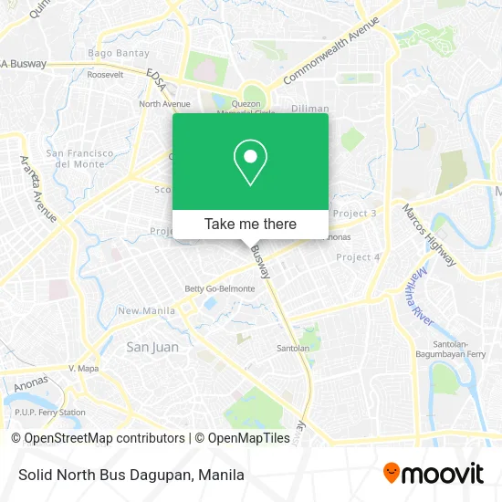 Solid North Bus Dagupan map