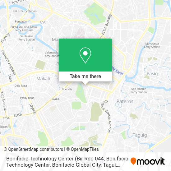 Bonifacio Technology Center map