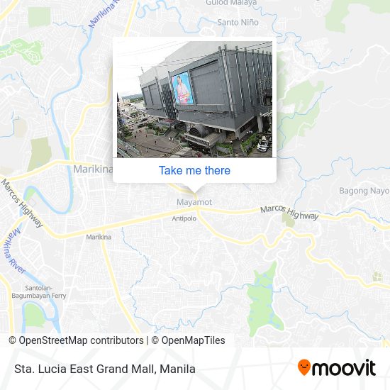 Sta. Lucia East Grand Mall map