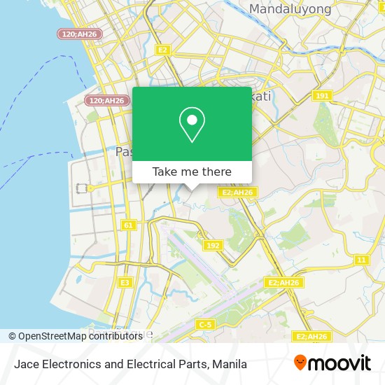 Jace Electronics and Electrical Parts map