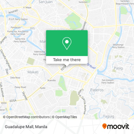 Guadalupe Mall map
