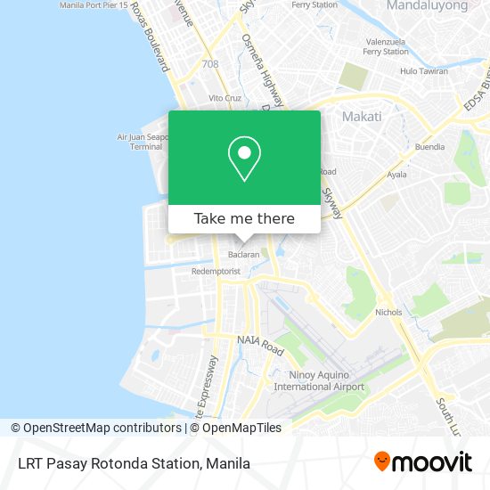 LRT Pasay Rotonda Station map