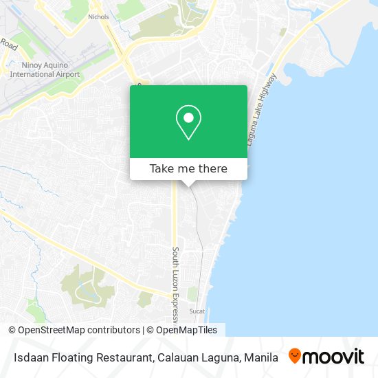 Isdaan Floating Restaurant, Calauan Laguna map