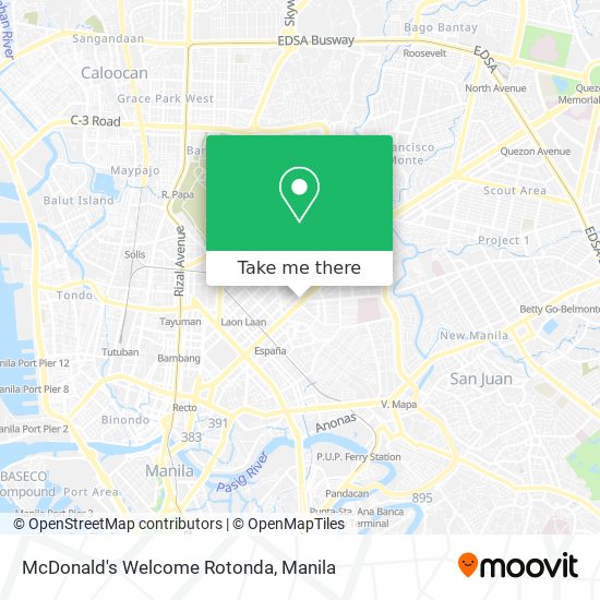 McDonald's Welcome Rotonda map