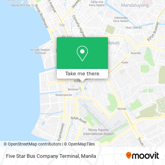 Five Star Bus Company Terminal map
