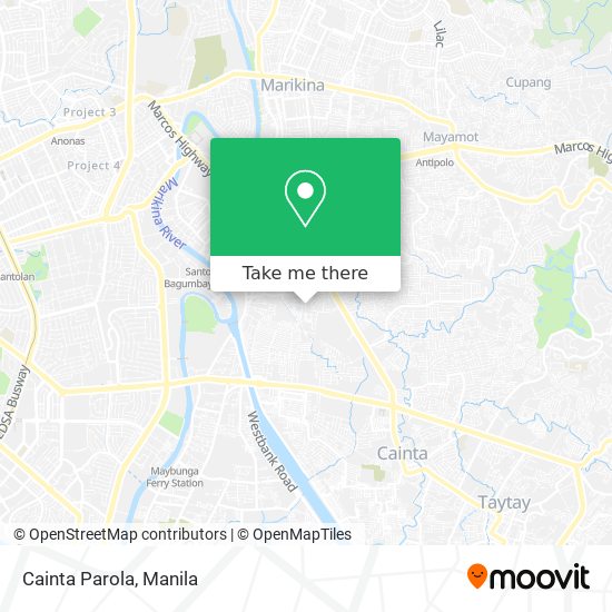 Cainta Parola map