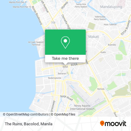 The Ruins, Bacolod map