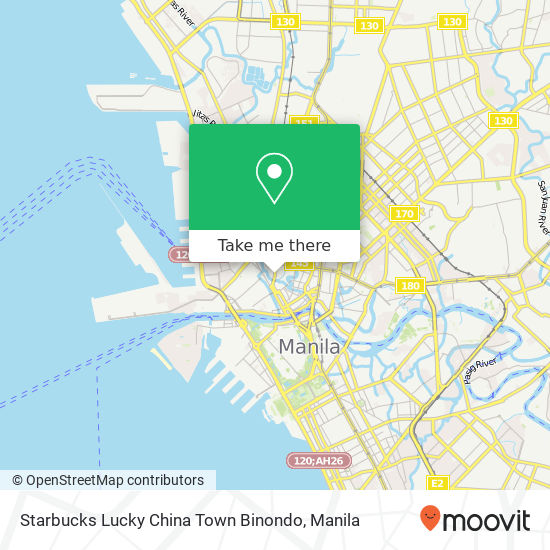 Starbucks Lucky China Town Binondo map