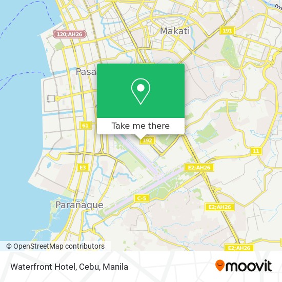 Waterfront Hotel, Cebu map