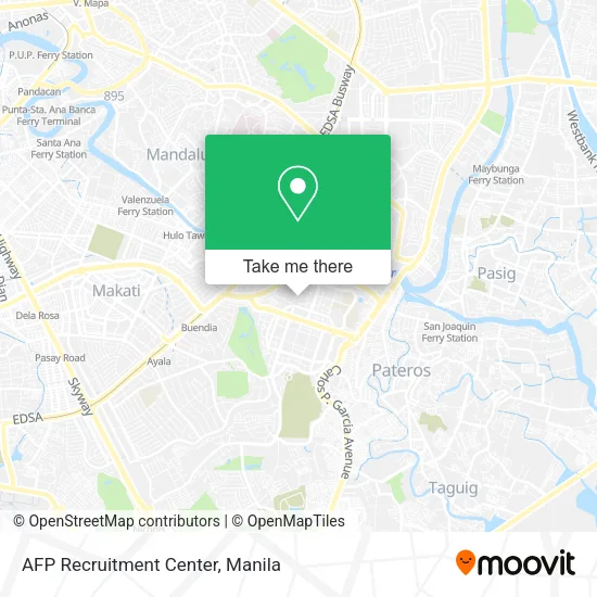 AFP Recruitment Center map