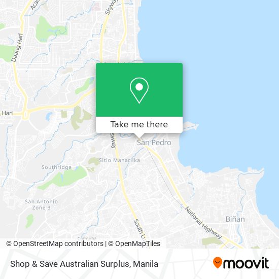 Shop & Save Australian Surplus map