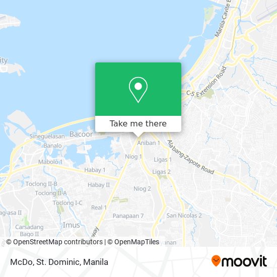 McDo, St. Dominic map