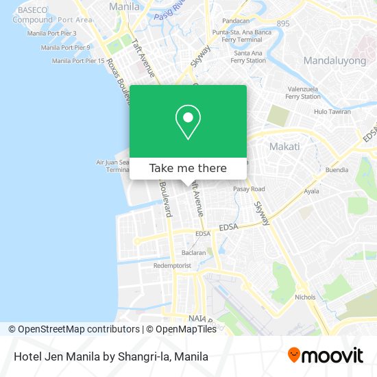 Hotel Jen Manila by Shangri-la map