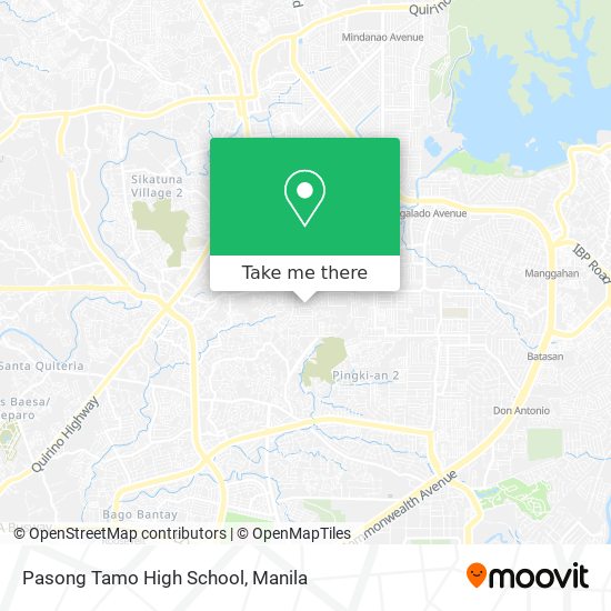 Pasong Tamo High School map