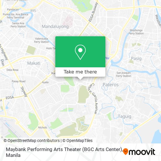 Maybank Performing Arts Theater (BGC Arts Center) map