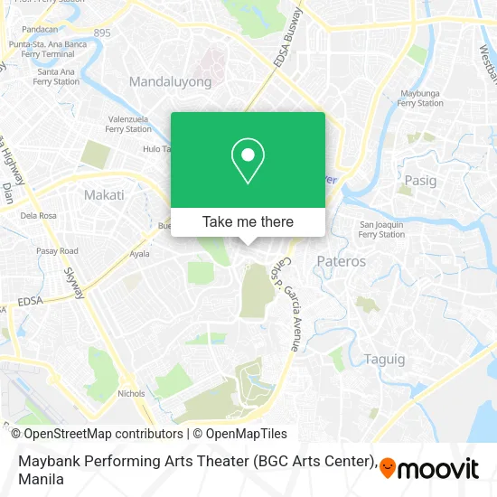 Maybank Performing Arts Theater (BGC Arts Center) map