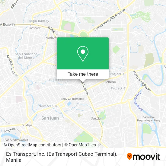 Es Transport, Inc. (Es Transport Cubao Terminal) map