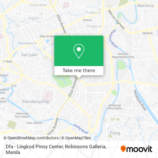Dfa - Lingkod Pinoy Center, Robinsons Galleria map