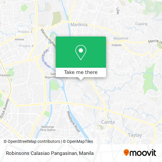 Robinsons Calasiao Pangasinan map