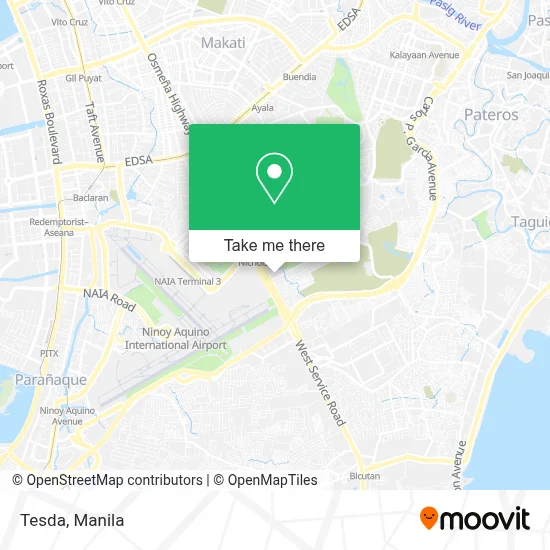 Tesda map