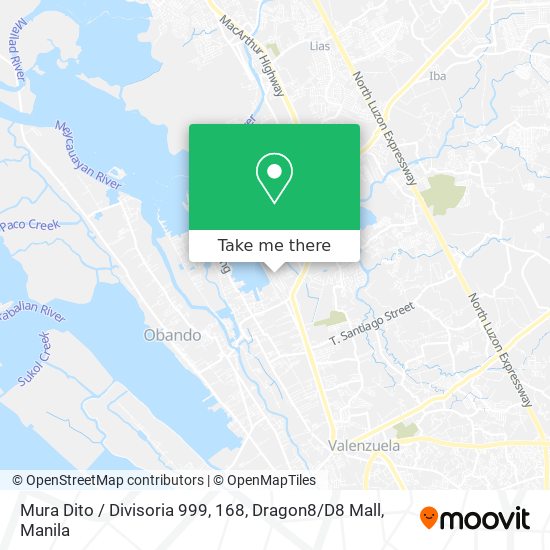 Mura Dito / Divisoria 999, 168, Dragon8 / D8 Mall map