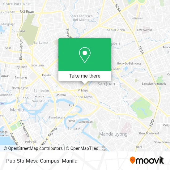 How to Get to Pup Sta.Mesa Campus in San Juan by Bus or Train?