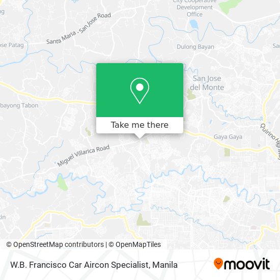 W.B. Francisco Car Aircon Specialist map