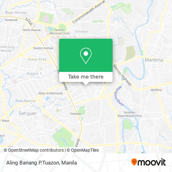 Aling Banang P.Tuazon map