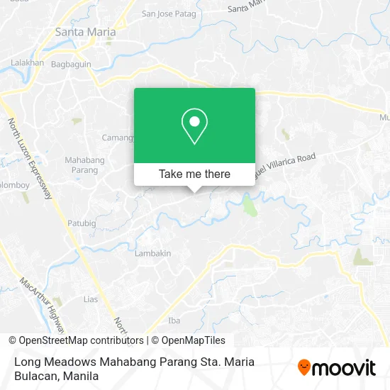 Long Meadows Mahabang Parang Sta. Maria Bulacan map
