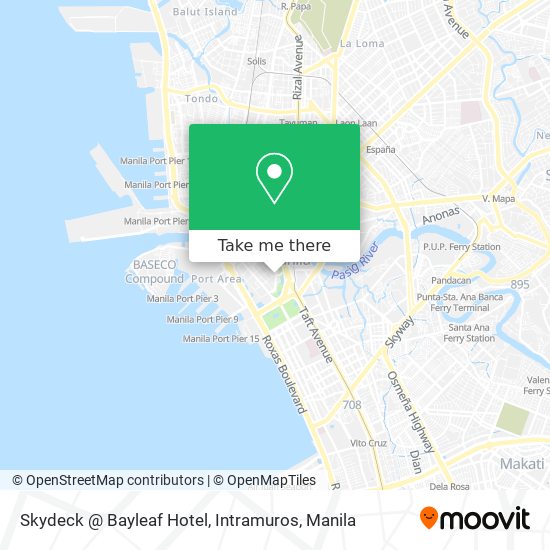 Skydeck @ Bayleaf Hotel, Intramuros map