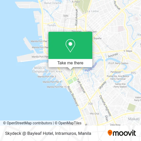 Skydeck @ Bayleaf Hotel, Intramuros map