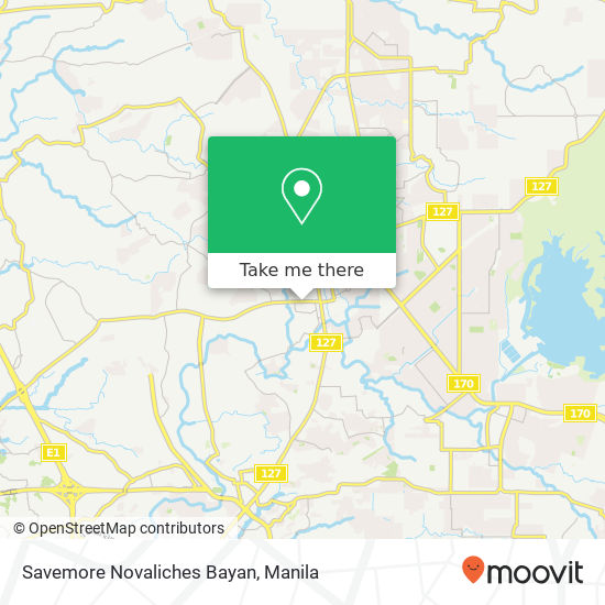 Savemore Novaliches Bayan map