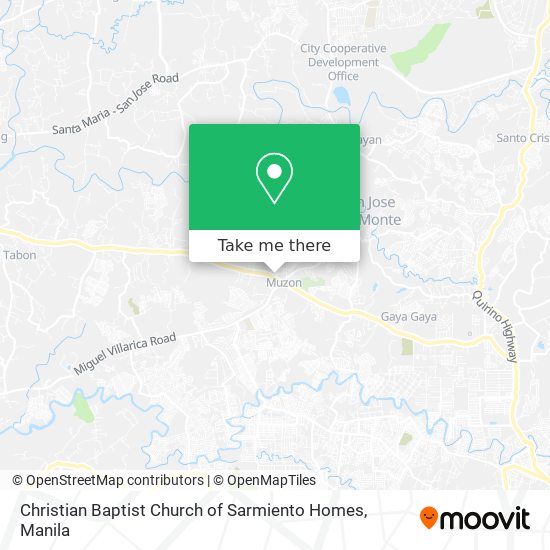Christian Baptist Church of Sarmiento Homes map
